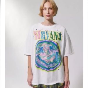 NWT - Nirvana Distressed T-Shirt Dress Size L/XL